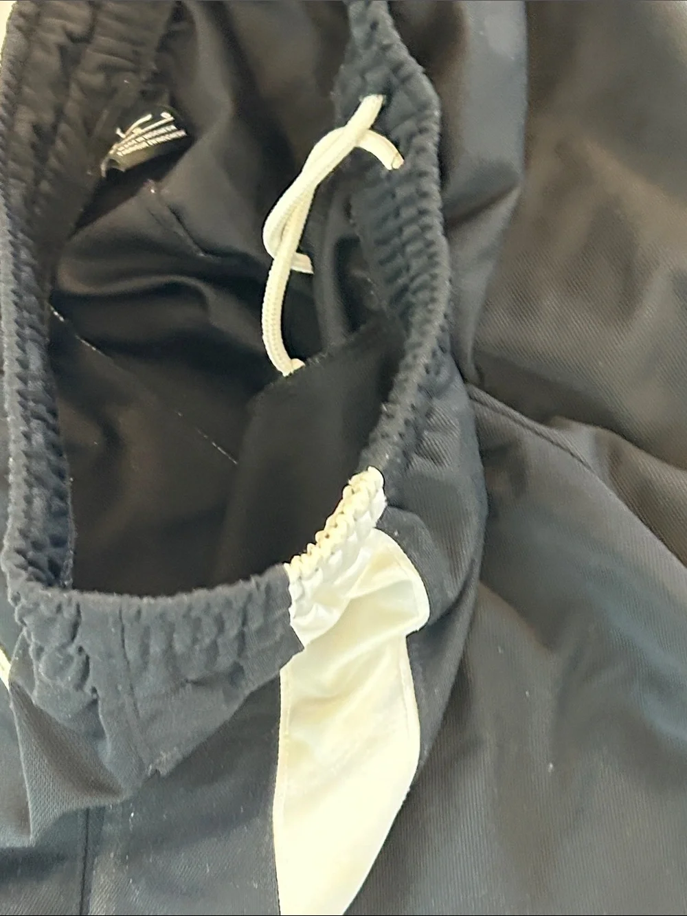 Jordan Black Track Pants with White Side Panels